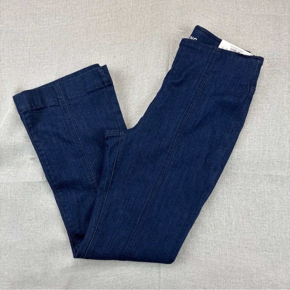 I.n.c. International Concepts Women's High-Rise Pull-on Flared Cropped Jeans 4